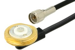 Mini UHF Male to NMO Mount Connector Cable 180 Inch Length Using RG58 Coax