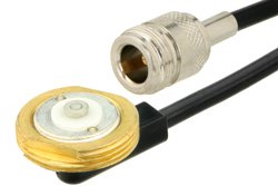 N Female to NMO Mount Connector Cable 180 Inch Length Using RG58 Coax