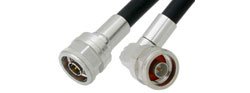 N Male to N Male Right Angle Cable 36 Inch Length Using PE-C240 Coax
