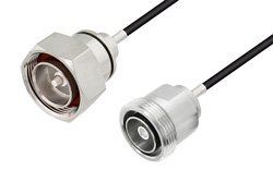 7/16 DIN Male to 7/16 DIN Female Cable Using PE-C195 Coax