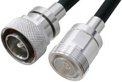 7/16 DIN Male to 7/16 DIN Female Cable 120 Inch Length Using PE-C400 Coax