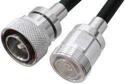 7/16 DIN Male to 7/16 DIN Female Cable 72 Inch Length Using PE-C400 Coax