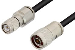 N Male to TNC Male Cable Using PE-C300 Coax
