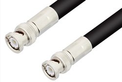 BNC Male to BNC Male Cable Using RG8 Coax, RoHS