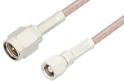 SMA Male to SMC Plug Cable Using RG316 Coax, RoHS