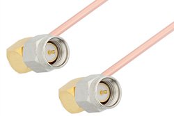 SMA Male Right Angle to SMA Male Right Angle Cable Using RG402 Coax
