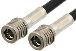 QMA Male to QMA Male Cable 48 Inch Length Using PE-C195 Coax