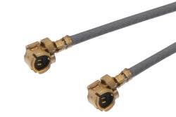 UMCX Plug to UMCX Plug Cable 6 Inch Length Using 1.13mm Coax