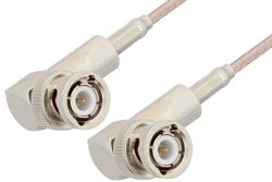 BNC Male Right Angle to BNC Male Right Angle Cable Using RG316 Coax