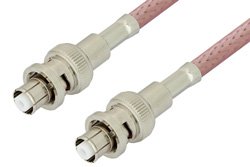 SHV Plug to SHV Plug Cable 12 Inch Length Using RG142 Coax