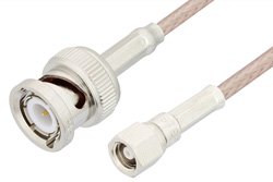 SMC Plug to BNC Male Cable 48 Inch Length Using RG316 Coax, RoHS