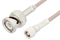 SMC Plug to BNC Male Cable 60 Inch Length Using RG316 Coax, RoHS