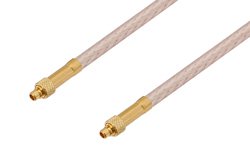 MMCX Plug to MMCX Plug Cable 12 Inch Length Using RG316-DS Coax