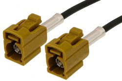 Curry FAKRA Jack to FAKRA Jack Cable 48 Inch Length Using PE-C100-LSZH Coax