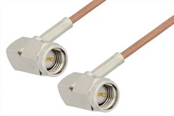 SMA Male Right Angle to SMA Male Right Angle Cable Using RG178 Coax