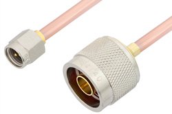 SMA Male to N Male Cable Using RG402 Coax, RoHS