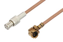 UMCX Plug to MCX Plug Cable 24 Inch Length Using RG178 Coax