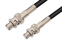 SHV Plug to SHV Plug Cable 24 Inch Length Using 75 Ohm RG59 Coax