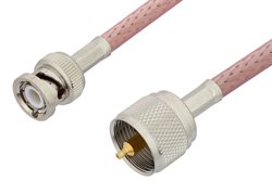 UHF Male to BNC Male Cable Using RG142 Coax