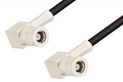 SMB Plug Right Angle to SMB Plug Right Angle Cable Using RG174 Coax, RoHS