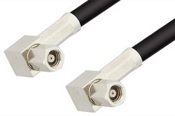 SMC Plug Right Angle to SMC Plug Right Angle Cable 36 Inch Length Using RG174 Coax, RoHS