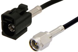 SMA Male to Black FAKRA Jack Cable Using RG174 Coax