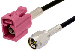 SMA Male to Violet FAKRA Jack Cable Using RG174 Coax