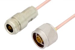 N Male to N Female Cable Using RG405 Coax