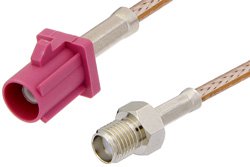 SMA Female to Violet FAKRA Plug Cable Using RG316 Coax