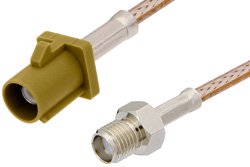 SMA Female to Curry FAKRA Plug Cable Using RG316 Coax