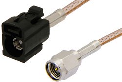 SMA Male to Black FAKRA Jack Cable 24 Inch Length Using RG316 Coax