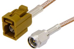SMA Male to Curry FAKRA Jack Cable Using RG316 Coax