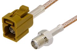 SMA Female to Curry FAKRA Jack Cable 60 Inch Length Using RG316 Coax