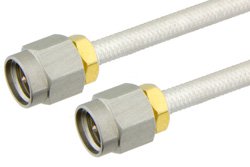SMA Male to SMA Male Cable Using PE-SR402FL Coax