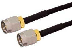 SMA Male to SMA Male Cable Using PE-SR405FLJ Coax