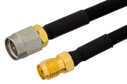 SMA Male to SMA Female Cable Using PE-SR402FLJ Coax