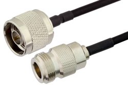 N Female to N Male Cable Using PE-SR402FLJ Coax