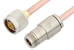 N Male to N Female Cable Using RG401 Coax, RoHS