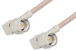 SMA Male Right Angle to SMA Male Right Angle Cable Using RG316-DS Coax