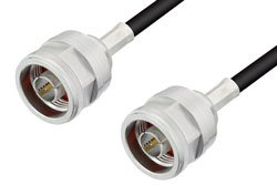 N Male to N Male Cable 12 Inch Length Using LMR-240 Coax
