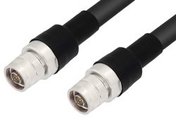 N Male to N Male With Times Connectors Cable 12 Inch Length Using LMR-600 Coax