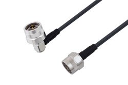 N Male Right Angle to N Male Cable Using LMR-195 Coax