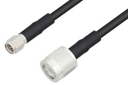 SMA Male to TNC Male Cable Using LMR-195 Coax And Times Connectors