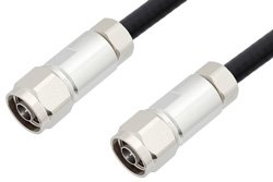 N Male to N Male Cable 60 Inch Length Using 1/4 inch Superflexible Coax