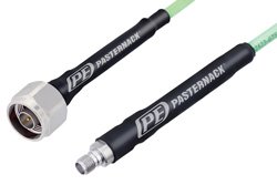N Male to SMA Female Low Loss Cable 12 Inch Length Using PE-P142LL Coax, RoHS