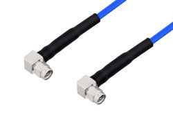 SMA Male Right Angle to SMA Male Right Angle Cable Using PE-P141 Coax