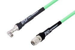 SMA Male Right Angle to TNC Male Low Loss Test Cable 100 cm Length Using PE-P300LL Coax