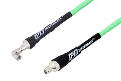 SMA Male to SMA Male Right Angle Low Loss Test Cable Using PE-P300LL Coax, RoHS