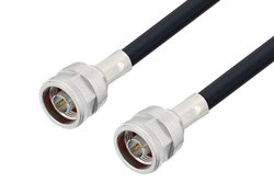 N Male to N Male Cable 150 CM Length Using LMR-400-UF Coax , LF Solder