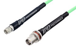 SMA Male to TNC Female Bulkhead Low Loss Cable Using PE-P142LL Coax, RoHS